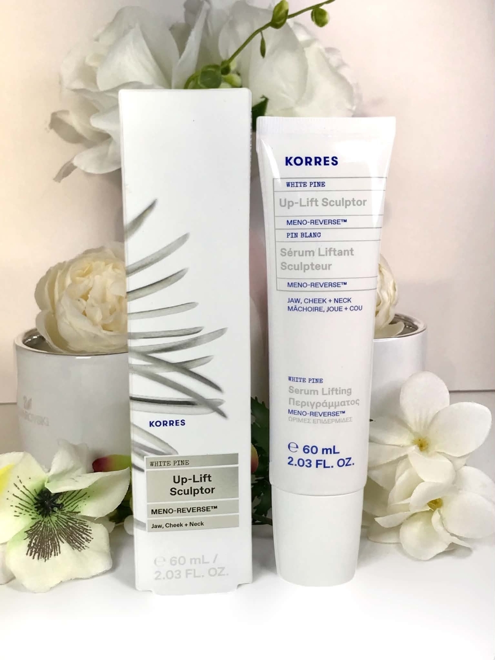 Korres White Pine Up-Lift Sculptor MenoReverse Up-Lift Sculptor Jowls 60ml BNIB